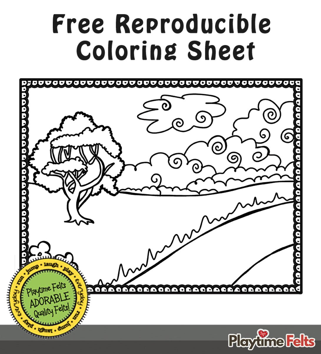 21" x 22" Country Side Felt Scene for Board and Easel Flannel Board Teaching - Felt Board Stories for Preschool Classroom Playtime Felts