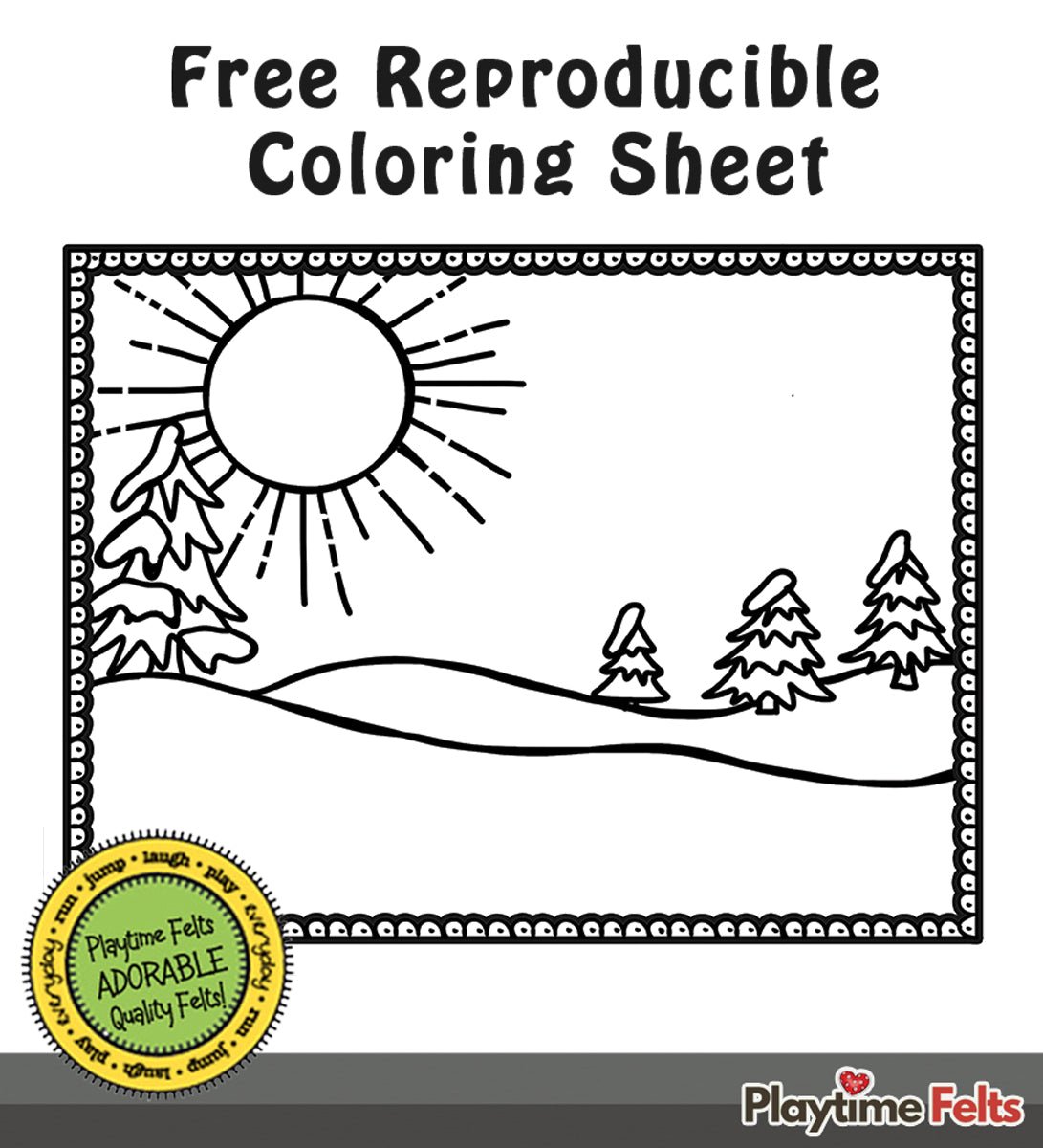 21" x 22" Winter Wonderland Felt Scene for Board and Easel Flannel Board Teaching - Felt Board Stories for Preschool Classroom Playtime Felts