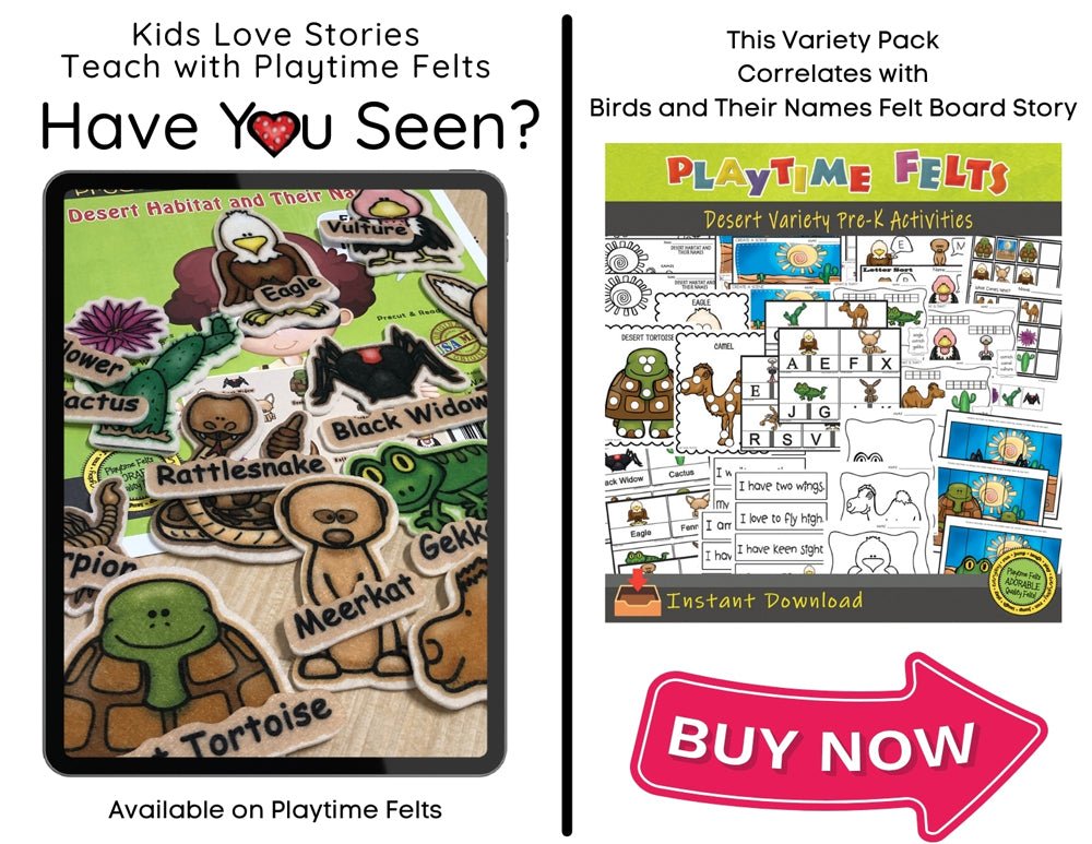 Desert Animals Color, Trace, Cut & Paste Variety Pack π₯ INSTANT Download - Preschool Activity Sheets Playtime Felts