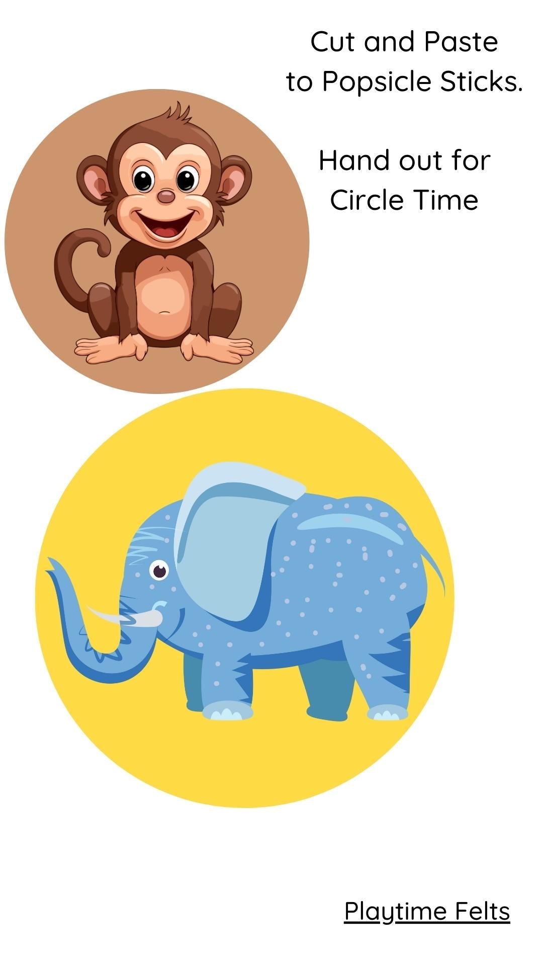 FREE Hickory Dickory Dock Circle Time Story Props - Preschool Activity Sheets Playtime Felts