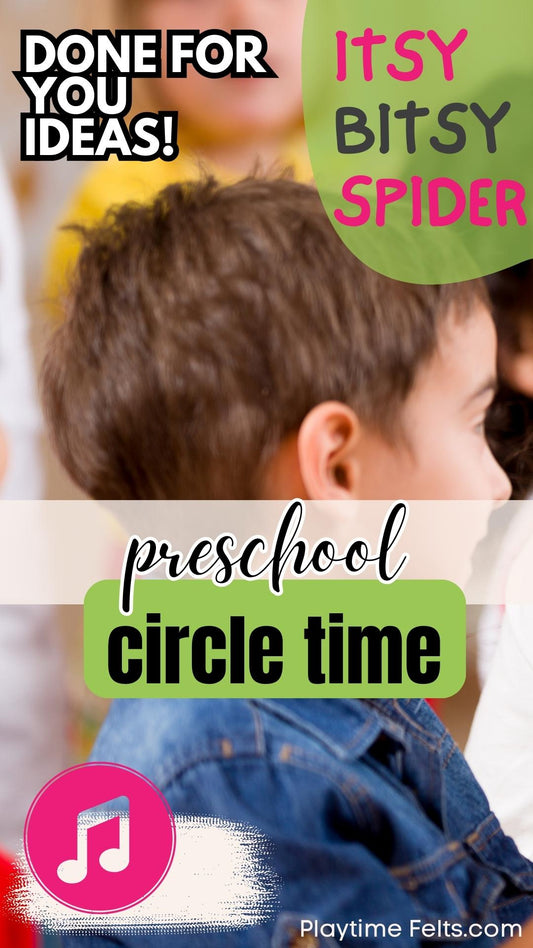 FREE Itsy Bitsy Spider Circle Time Story Props - Preschool Activity Sheets Playtime Felts