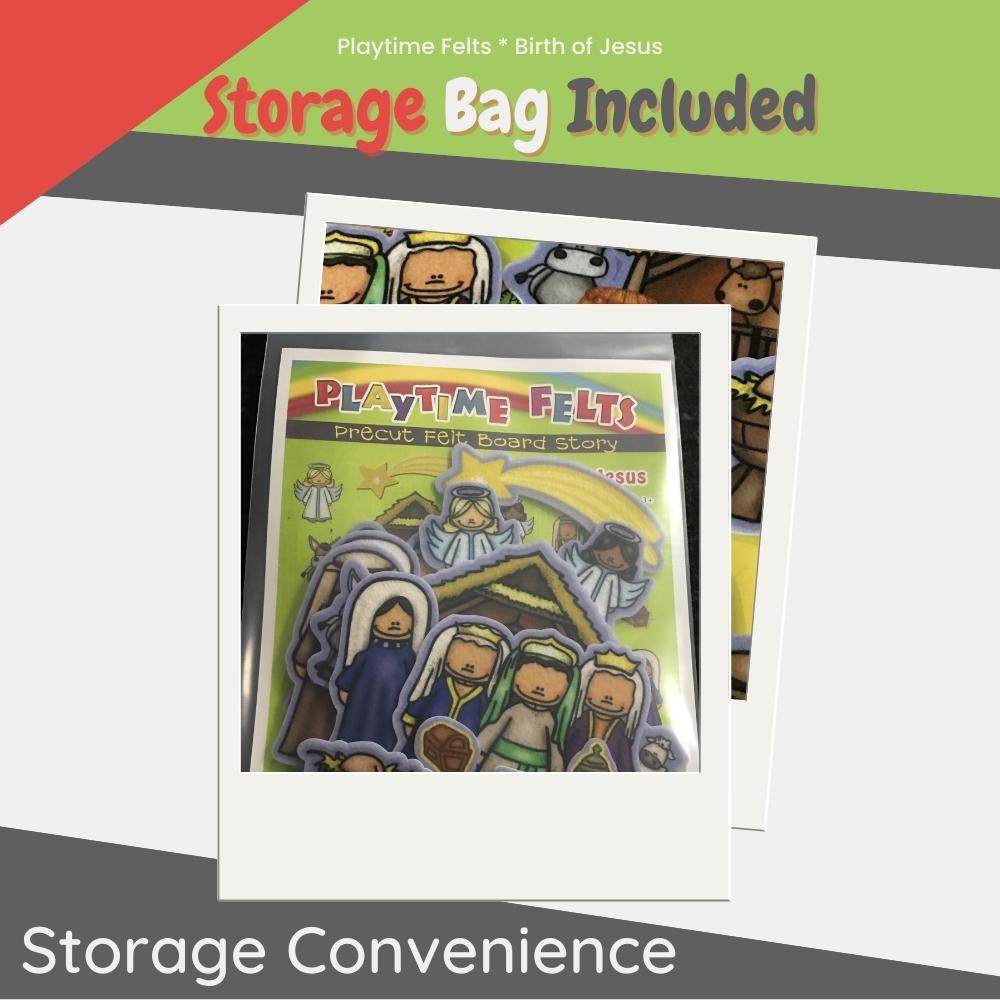 Birth of Jesus | Felt Board Bible Stories for Preschool - Felt Board Stories for Preschool Classroom Playtime Felts