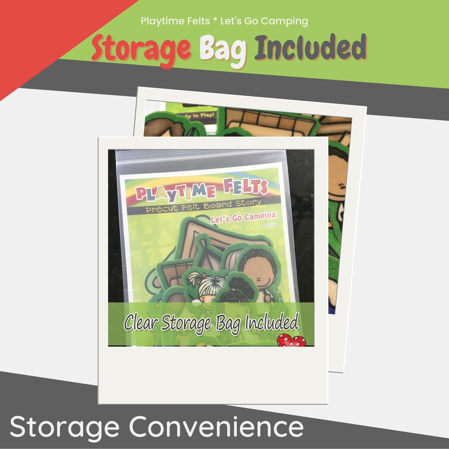 Camping Felt Board Story Set for Preschool - Felt Board Stories for Preschool Classroom Playtime Felts