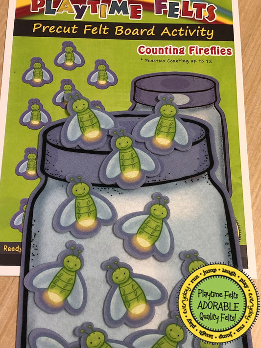 Catching Fireflies Felt Board Play - Felt Board Stories for Preschool Classroom Playtime Felts