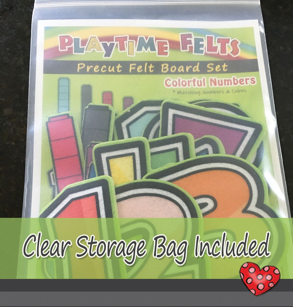 Circle Time Felt Board Activity Colorful Numbers - Felt Board Stories for Preschool Classroom Playtime Felts