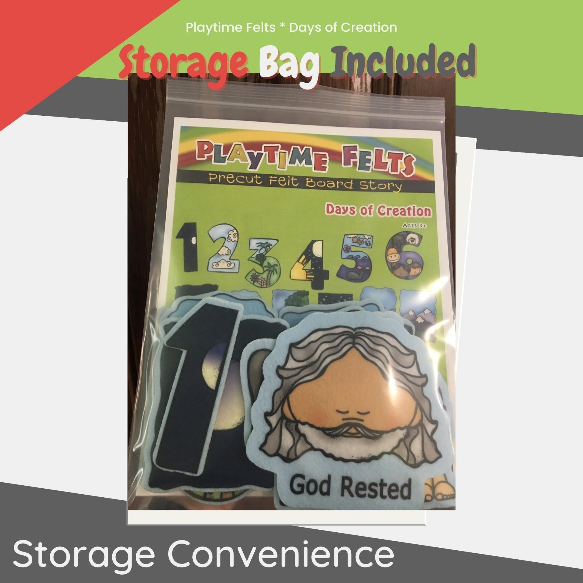 Days of Creation | Felt Board Bible Stories for Preschool - Felt Board Stories for Preschool Classroom Playtime Felts