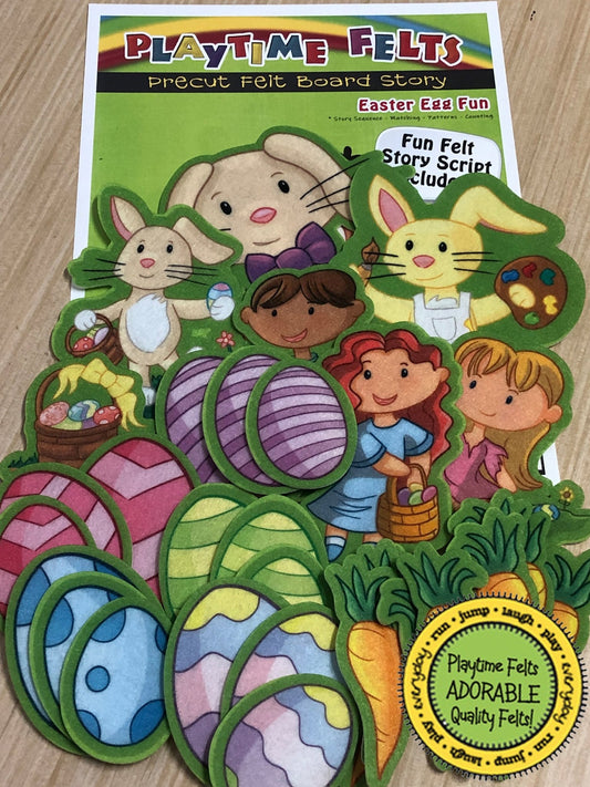 Easter Egg Fun Preschool Activities Felt Board Play - Felt Board Stories for Preschool Classroom Playtime Felts