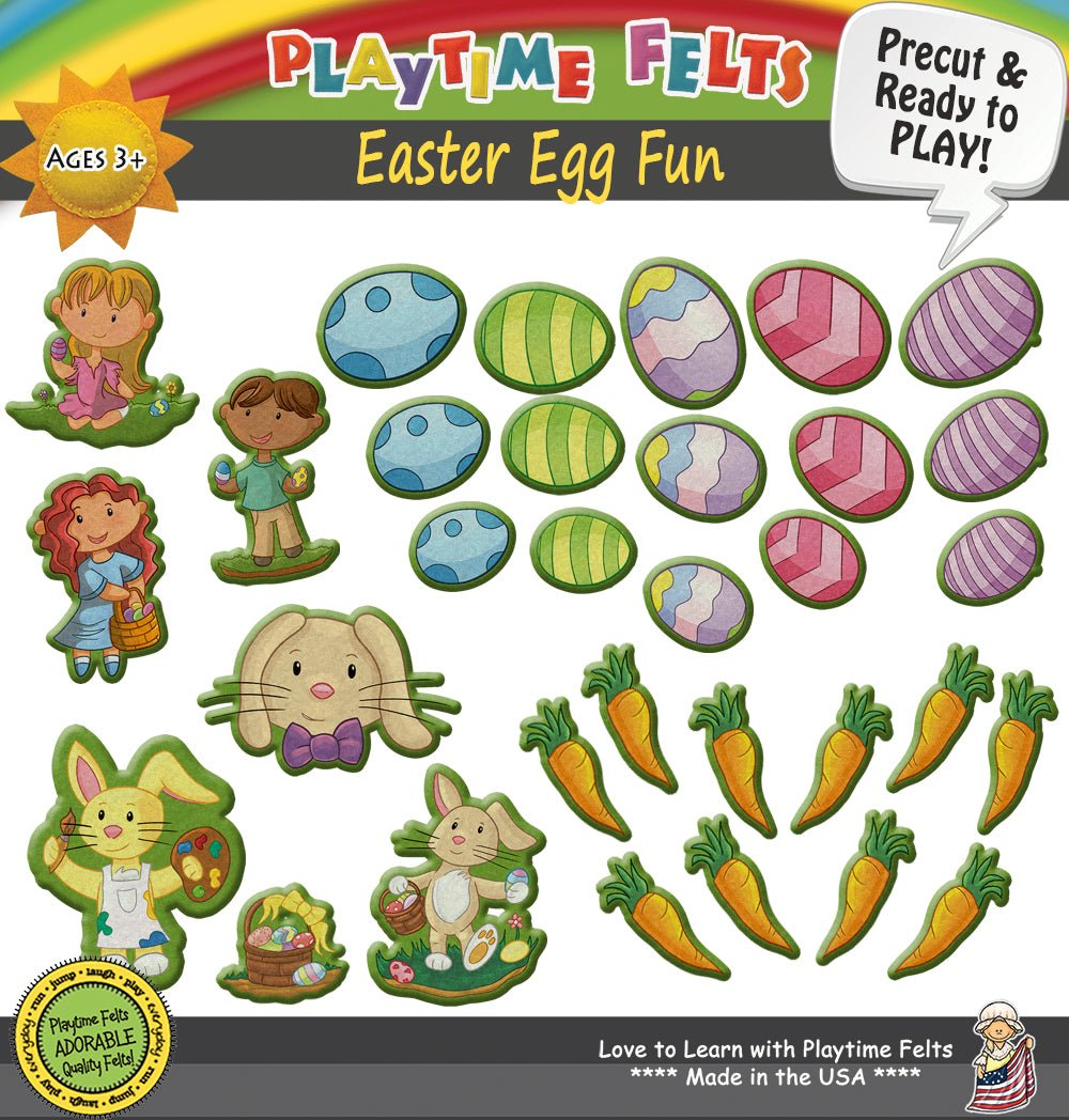 Easter Egg Fun Preschool Activities Felt Board Play - Felt Board Stories for Preschool Classroom Playtime Felts