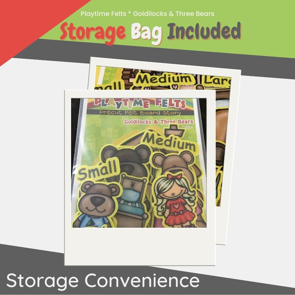 Goldilocks and the Three Bears Felt Board Story - Felt Board Stories for Preschool Classroom Playtime Felts