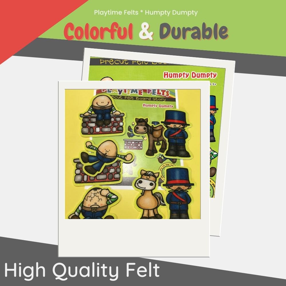 Humpty Dumpty | Nursery Rhyme Felt Board Stories - Felt Board Stories for Preschool Classroom Playtime Felts