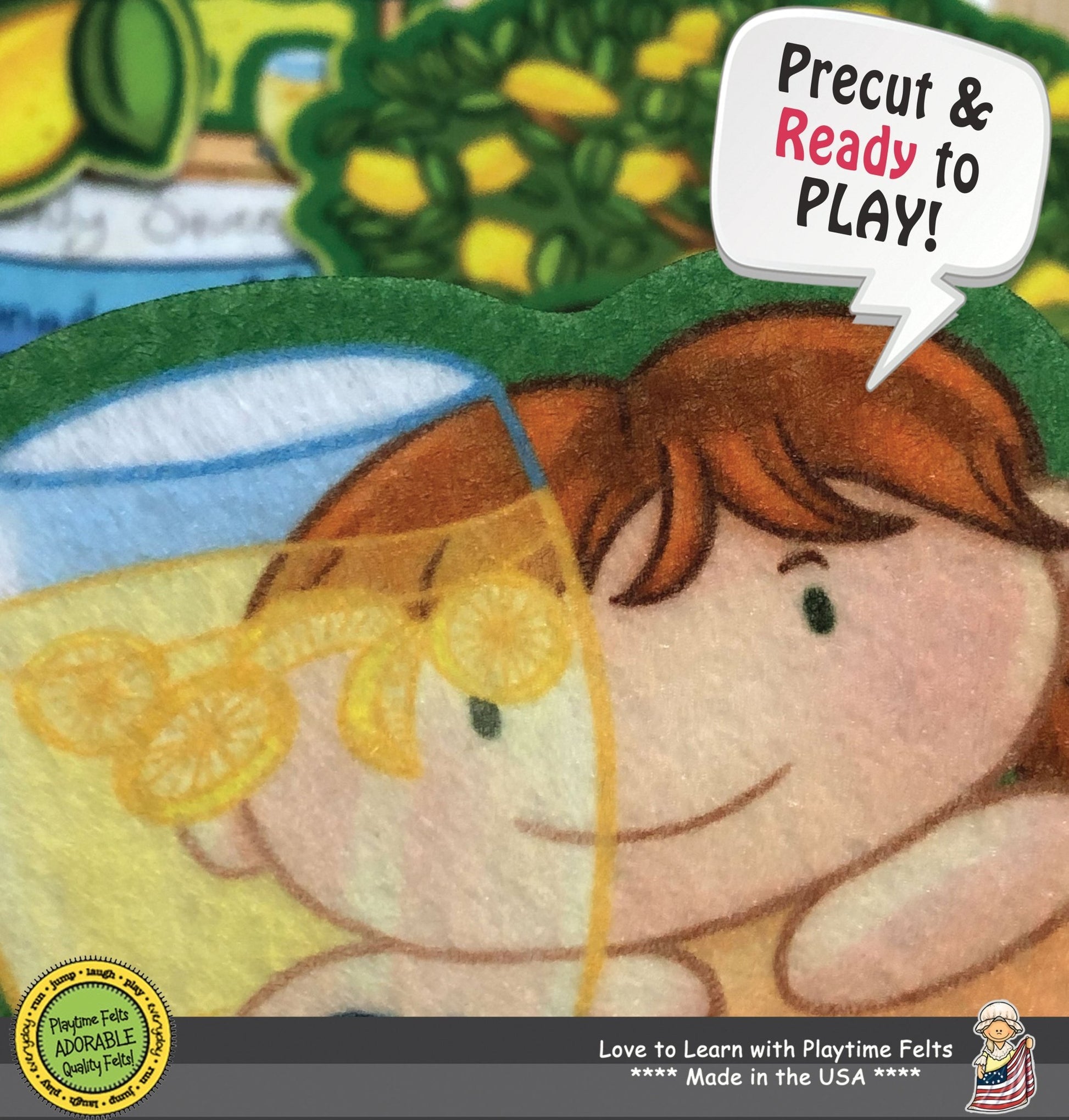 Let's Make Sweet Lemonade for Felt Board Play - Felt Board Stories for Preschool Classroom Playtime Felts
