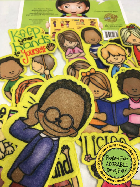 Manners Matter | Felt Board Story Set for Preschool - Felt Board Stories for Preschool Classroom Playtime Felts