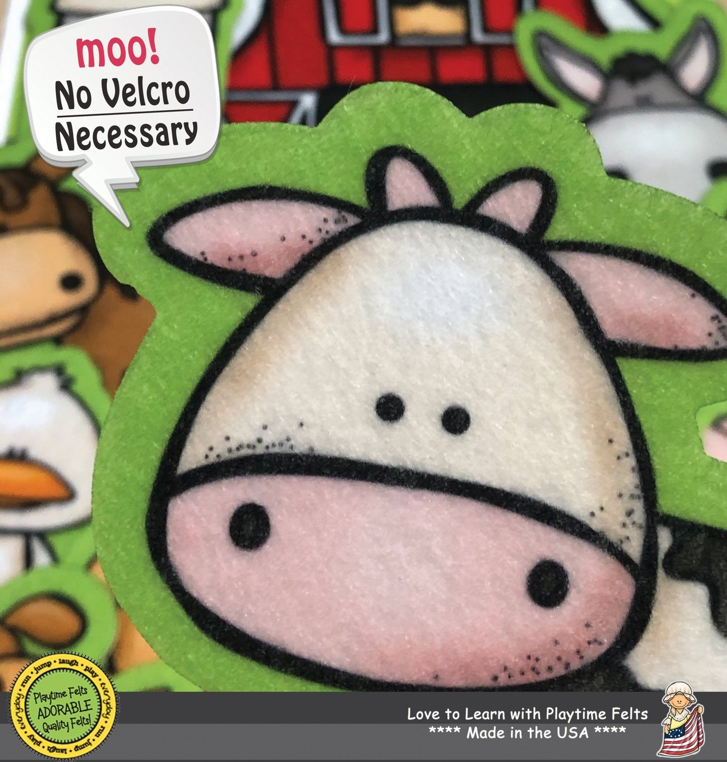 On the Farm Felt Board Animals Preschool Activity - Felt Board Stories for Preschool Classroom Playtime Felts