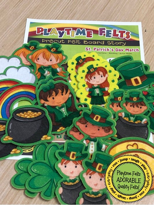 Saint Patrick's Day Preschool Activities Felt Board Play - Felt Board Stories for Preschool Classroom Playtime Felts