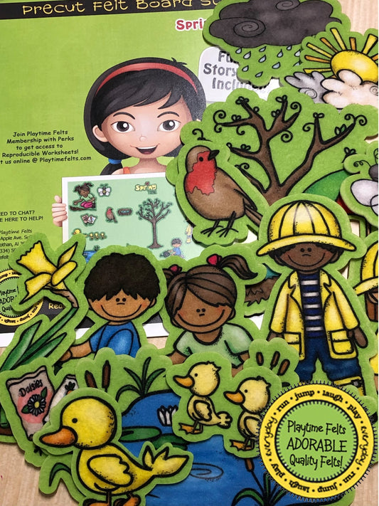 Spring Felt Board Stories for Preschoolers - Felt Board Stories for Preschool Classroom Playtime Felts