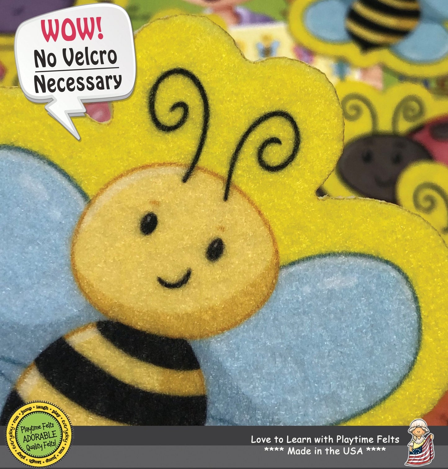 Spring Matching Bugs Felt Board Play Matching and Patterns - Felt Board Stories for Preschool Classroom Playtime Felts