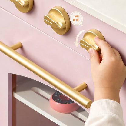 Tiny Land® Wooden Play Kitchen with Storage for Creative Toddlers