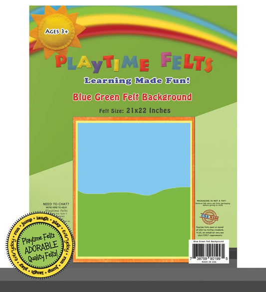 21" x 22" Yummy Colorful Felt Backgrounds for Board and Easel Flannel Board Teaching - Felt Board Stories for Preschool Classroom Playtime Felts