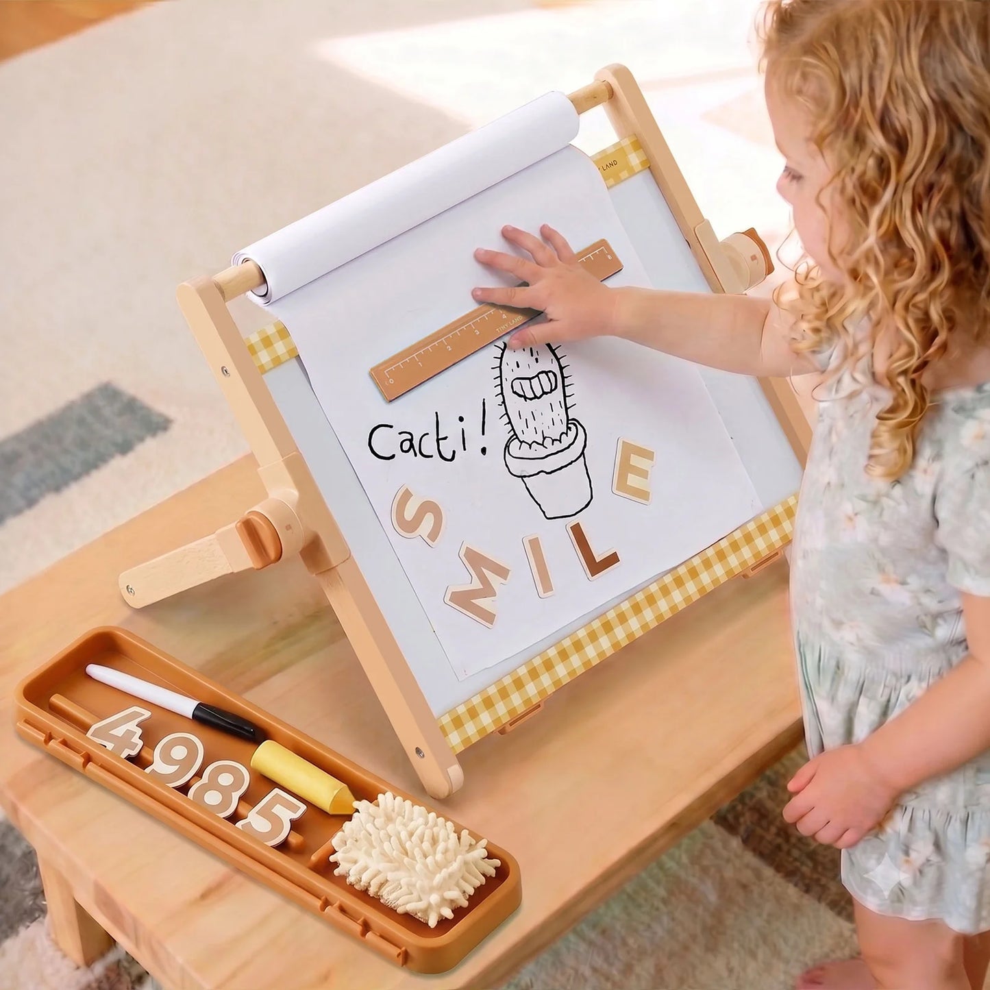 Tiny Land® Double-Sided Magnetic Tabletop Easel