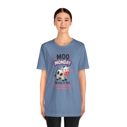 Funny Cow T-Shirt — "Moo Monday"