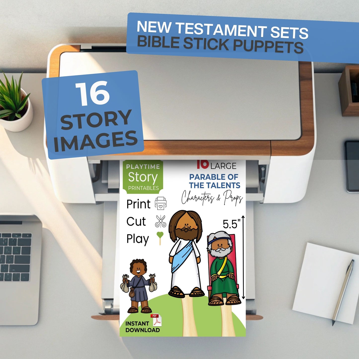 Parable of the Talents DIY Printable Felt Board Stories