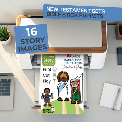 Parable of the Talents DIY Printable Felt Board Stories
