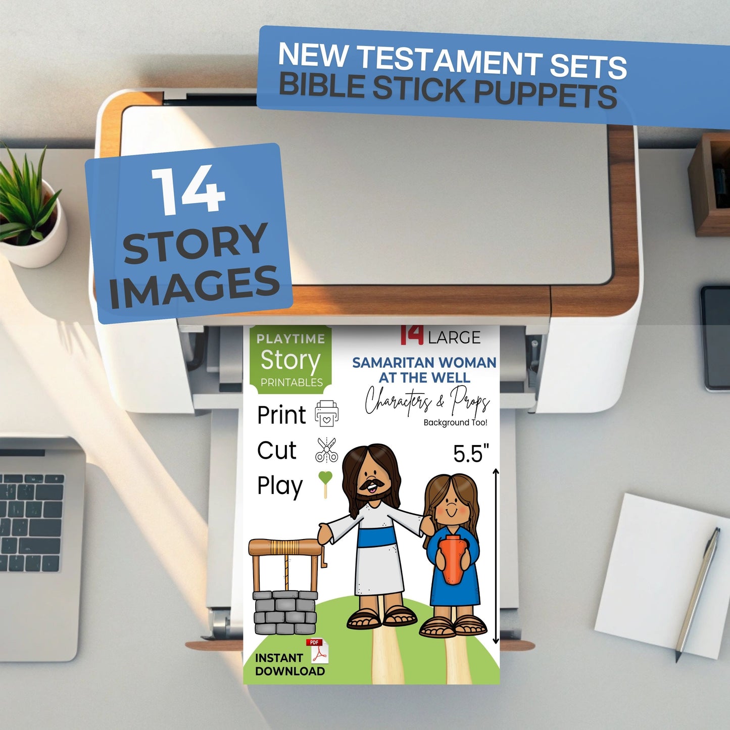 Samaritan Woman at the Well Bible Story Printables