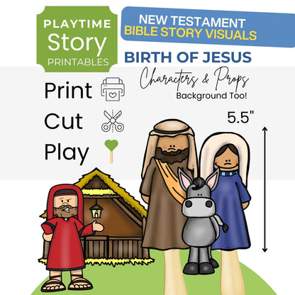 Birth of Jesus Bible Story Printables