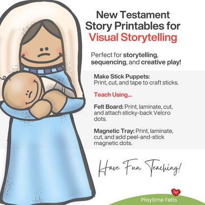 Birth of Jesus Bible Story Printables