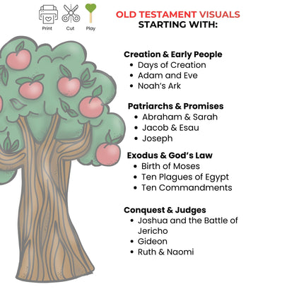 Old Testament Bible Story Props: Printable Felt Board Stories