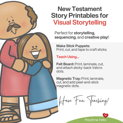 Jesus Raises a Dead Girl Stick Puppets, Bible Story PDF Download