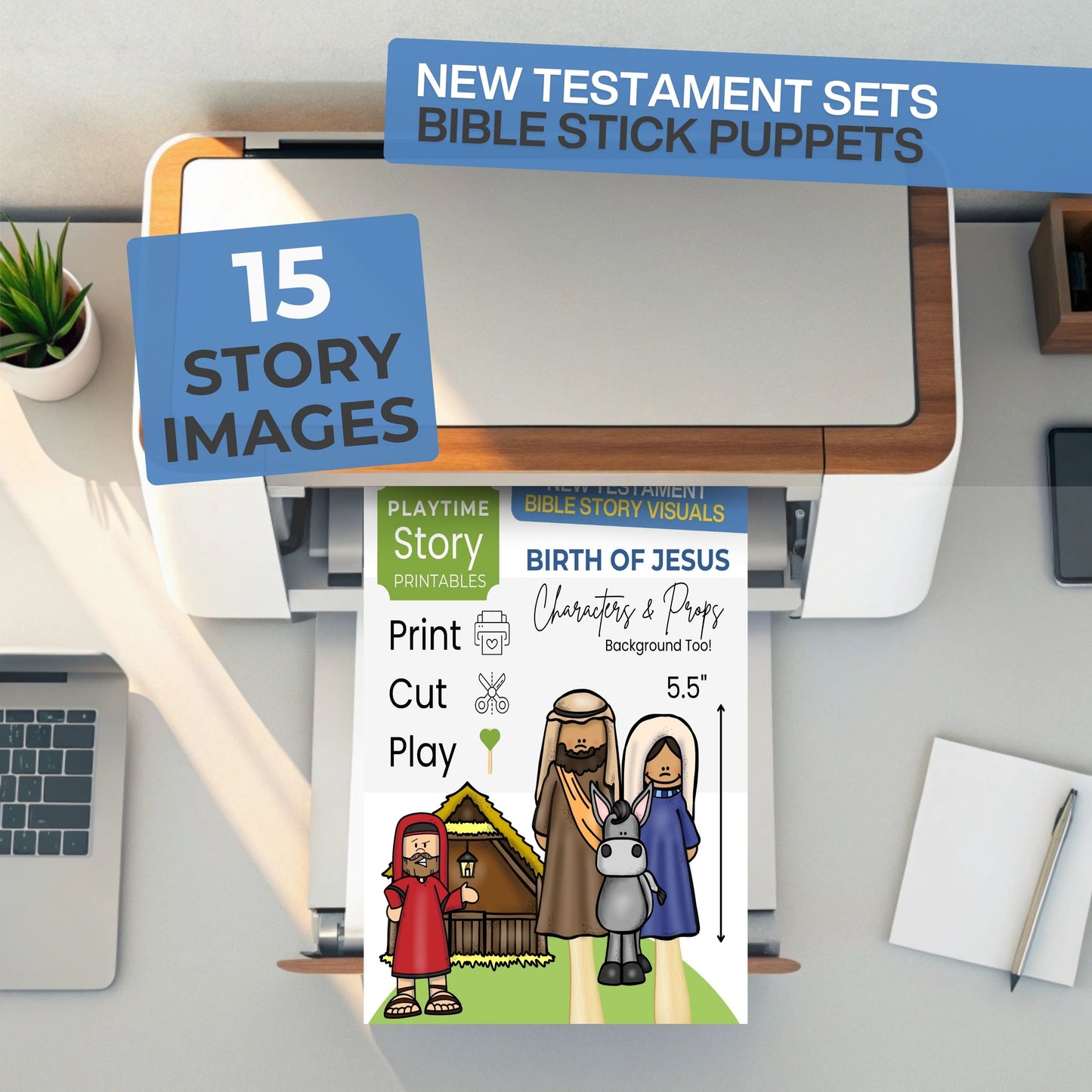 Birth of Jesus Bible Story Printables
