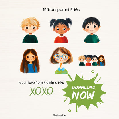 Brown Bear Clipart Bundle: Eric Carle Style Animal PNGs