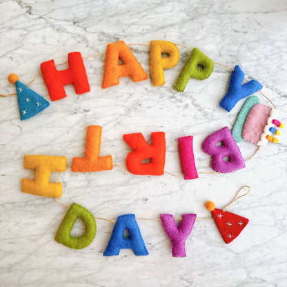 Felt Garland - Happy Birthday