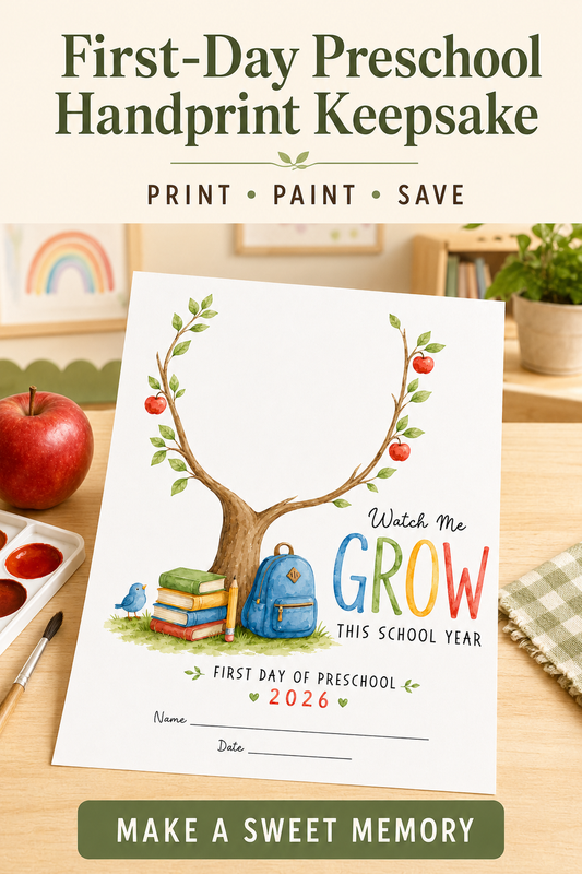 A Sweet First-Day Keepsake - FREE Back to School Printable