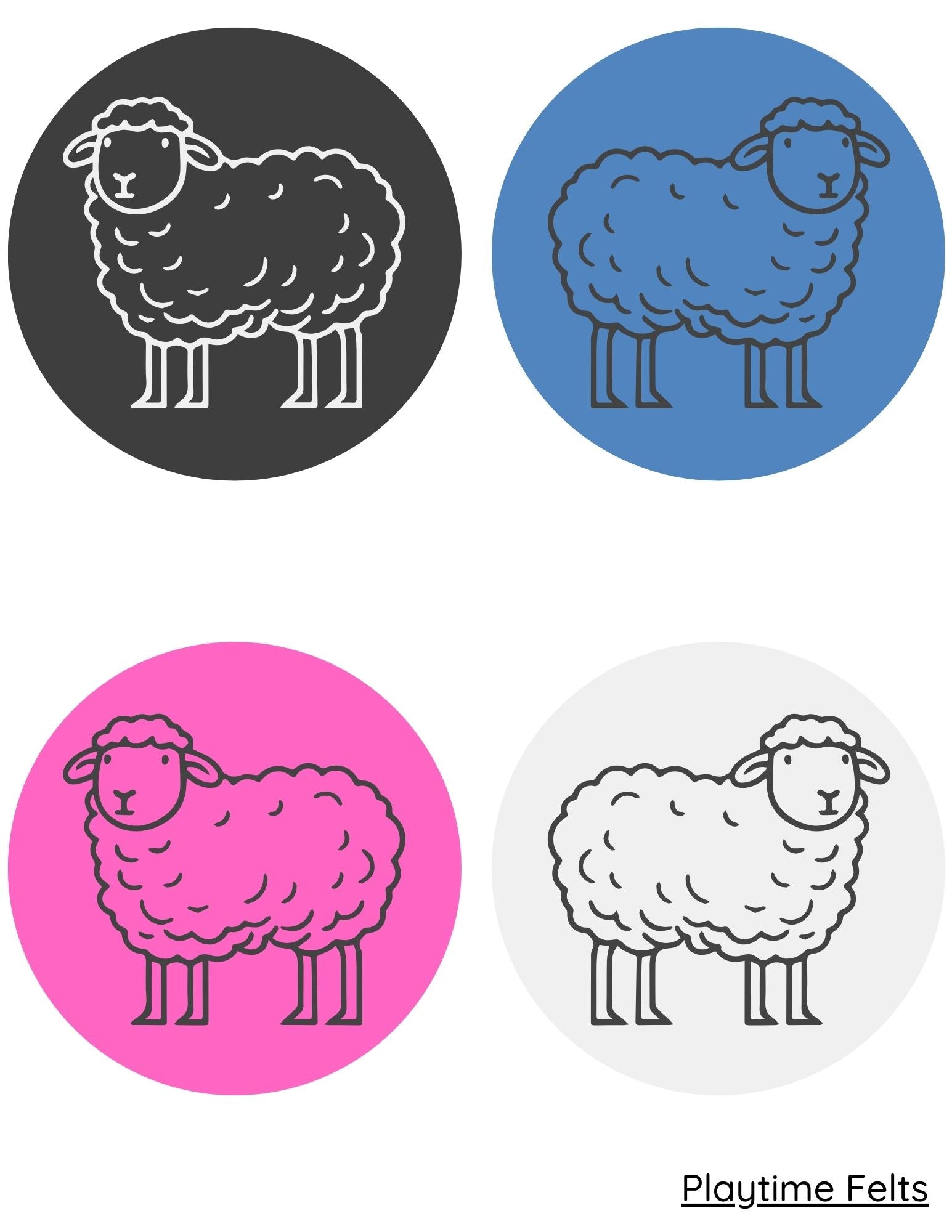FREE Baa Baa Black Sheep Circle Time Story Props - Preschool Activity Sheets Playtime Felts