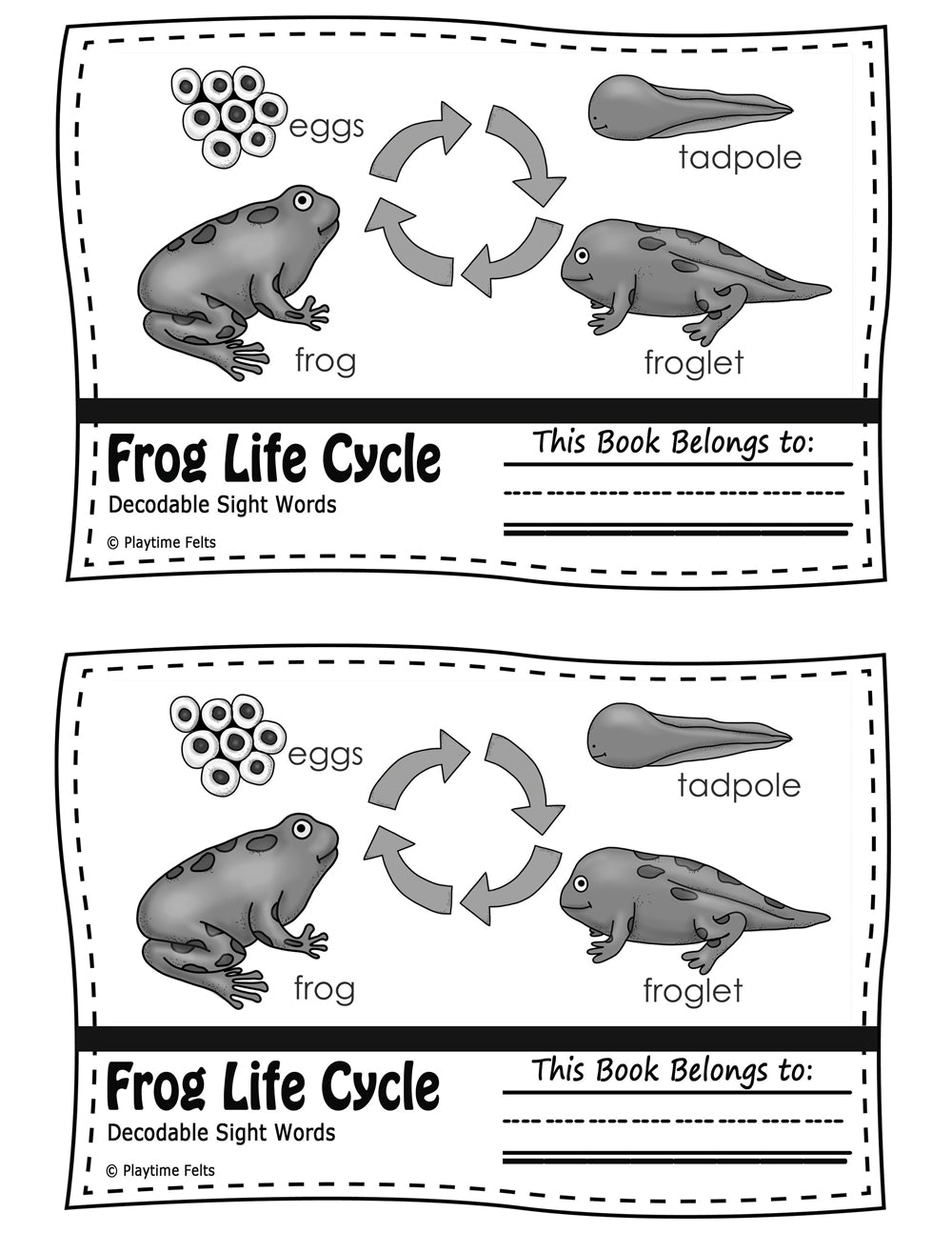 Frog Life Cycle Beginning Readers Mini Book | Free Printables โ Playtime Felts frog-life-cycle-beginning-readers-mini-book-free-printables-playtime-felts