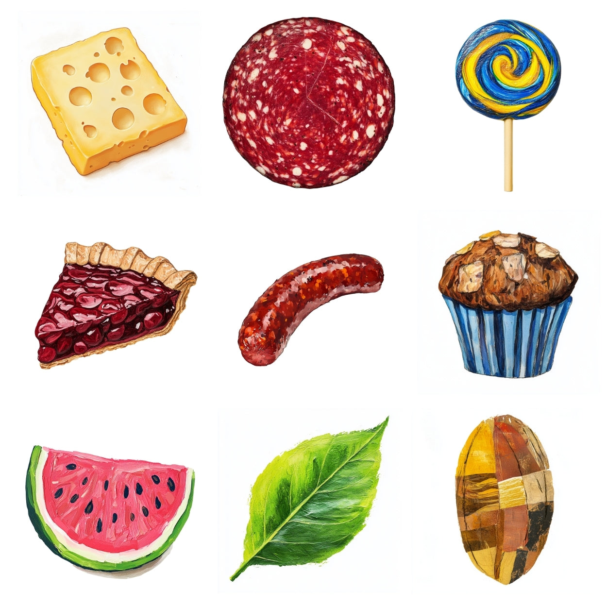 Hungry Caterpillar Clipart PNG Bundle: Eric Carle Style Images