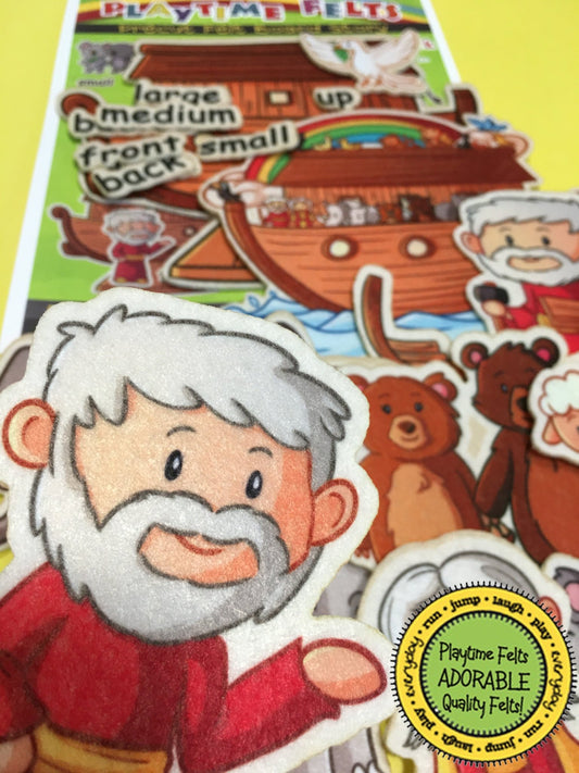 Noah Builds an Ark | Felt Board Bible Stories for Preschool - Felt Board Stories for Preschool Classroom Playtime Felts