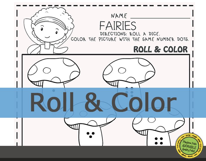 Spring Flower Fairies Preschool Printable Worksheets INSTANT 📥 Download - Preschool Activity Sheets Playtime Felts