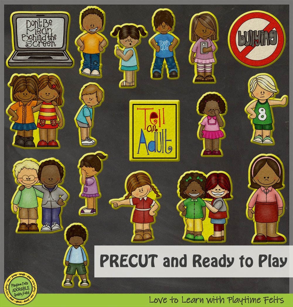 Be a Buddy | Felt Board Story Set for Preschool - Felt Board Stories for Preschool Classroom Playtime Felts