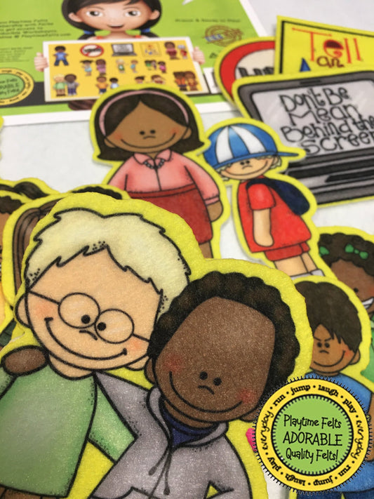 Be a Buddy | Felt Board Story Set for Preschool - Felt Board Stories for Preschool Classroom Playtime Felts