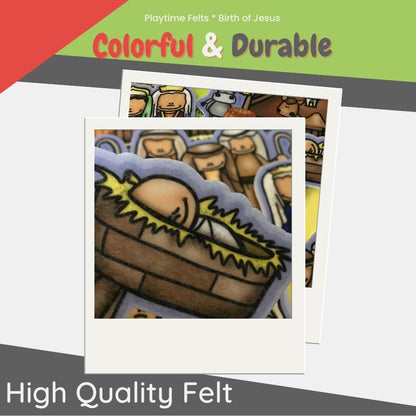 Birth of Jesus | Felt Board Bible Stories for Preschool - Felt Board Stories for Preschool Classroom Playtime Felts