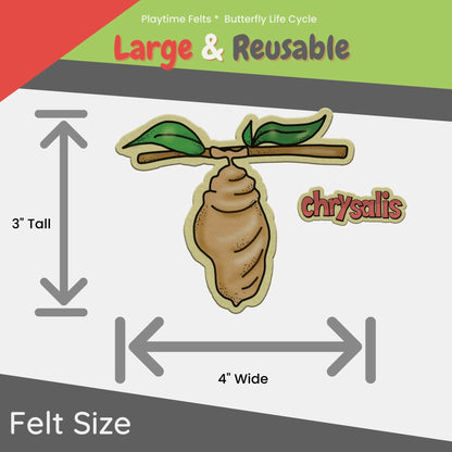 Butterfly Life Cycle | Felt Board Story Set for Preschool - Felt Board Stories for Preschool Classroom Playtime Felts