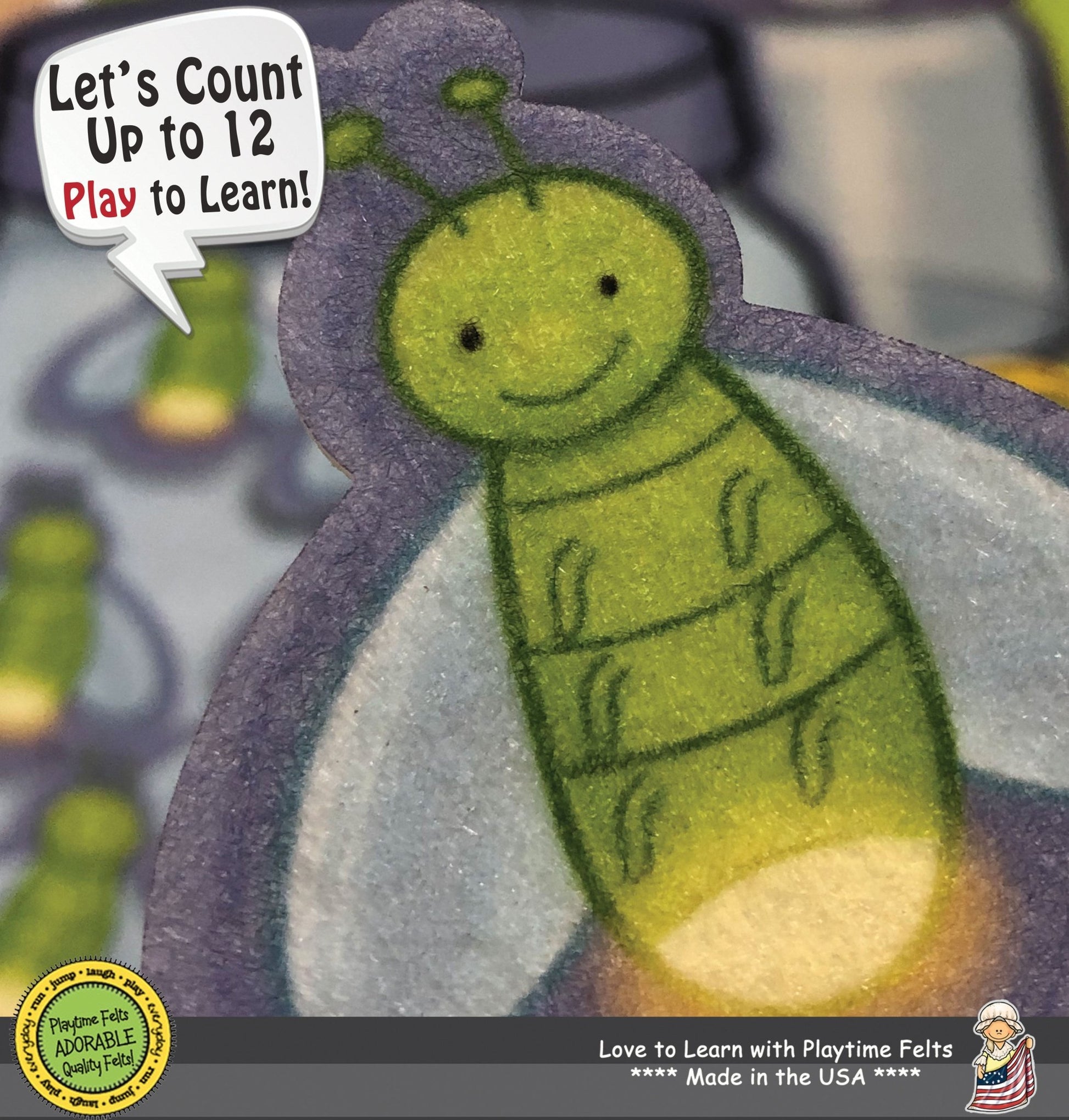 Catching Fireflies Felt Board Play - Felt Board Stories for Preschool Classroom Playtime Felts