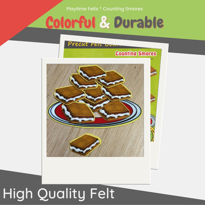Counting Smores Felt Board Play | Let's Count to 10 - Felt Board Stories for Preschool Classroom Playtime Felts