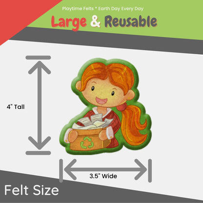 Earth Day Every Day Felt Board Story for Preschoolers - Felt Board Stories for Preschool Classroom Playtime Felts