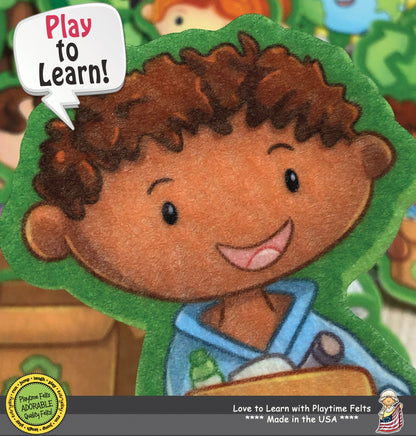 Earth Day Every Day Felt Board Story for Preschoolers - Felt Board Stories for Preschool Classroom Playtime Felts
