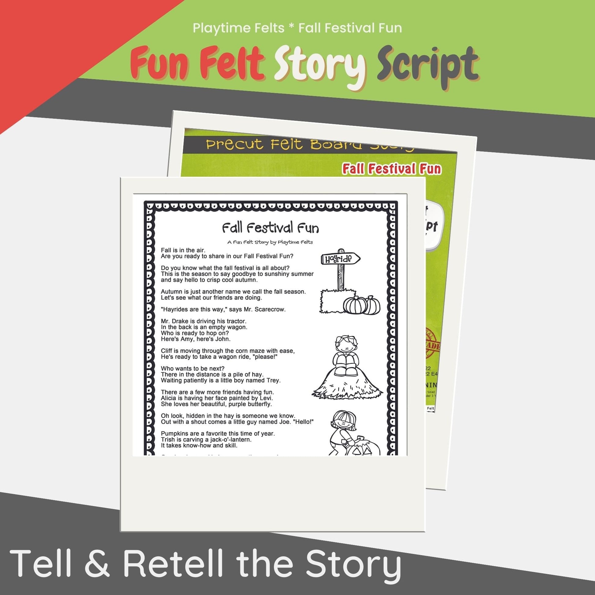 Fall Felt Board Stories for Preschoolers - Felt Board Stories for Preschool Classroom Playtime Felts