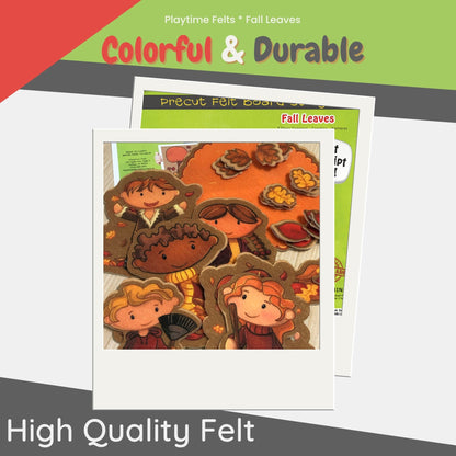 Fall Leaves Felt Board Play Counting and Patterns - Felt Board Stories for Preschool Classroom Playtime Felts